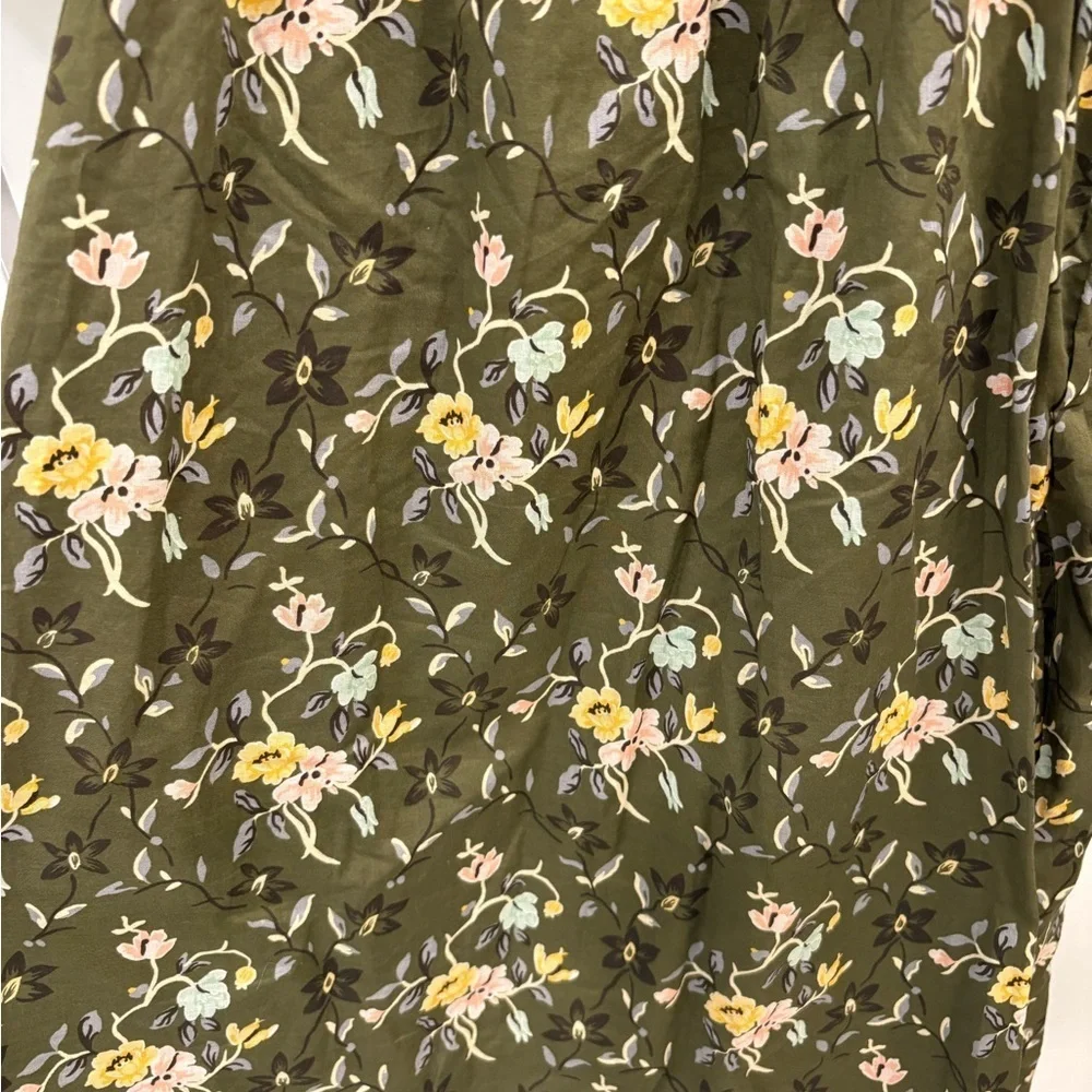 Tory Burch Smocked Floral Mini Dress Size Medium - Picture 14 of 15